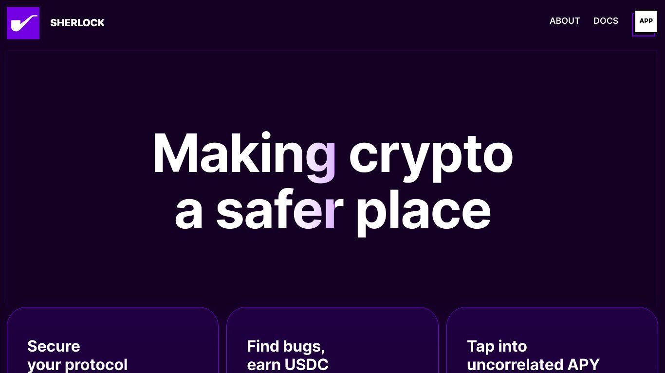 Sherlock DeFi insurance protocol logo