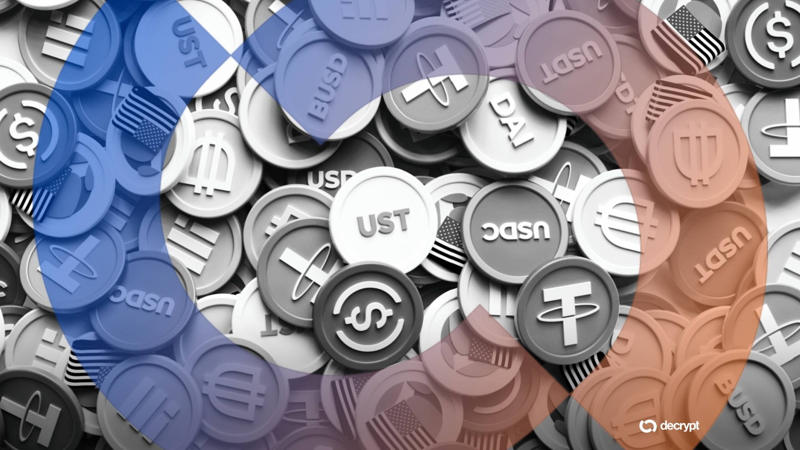 Institutional investors monitoring stablecoin depeg event in a modern trading office, highlighting DeFi risk management