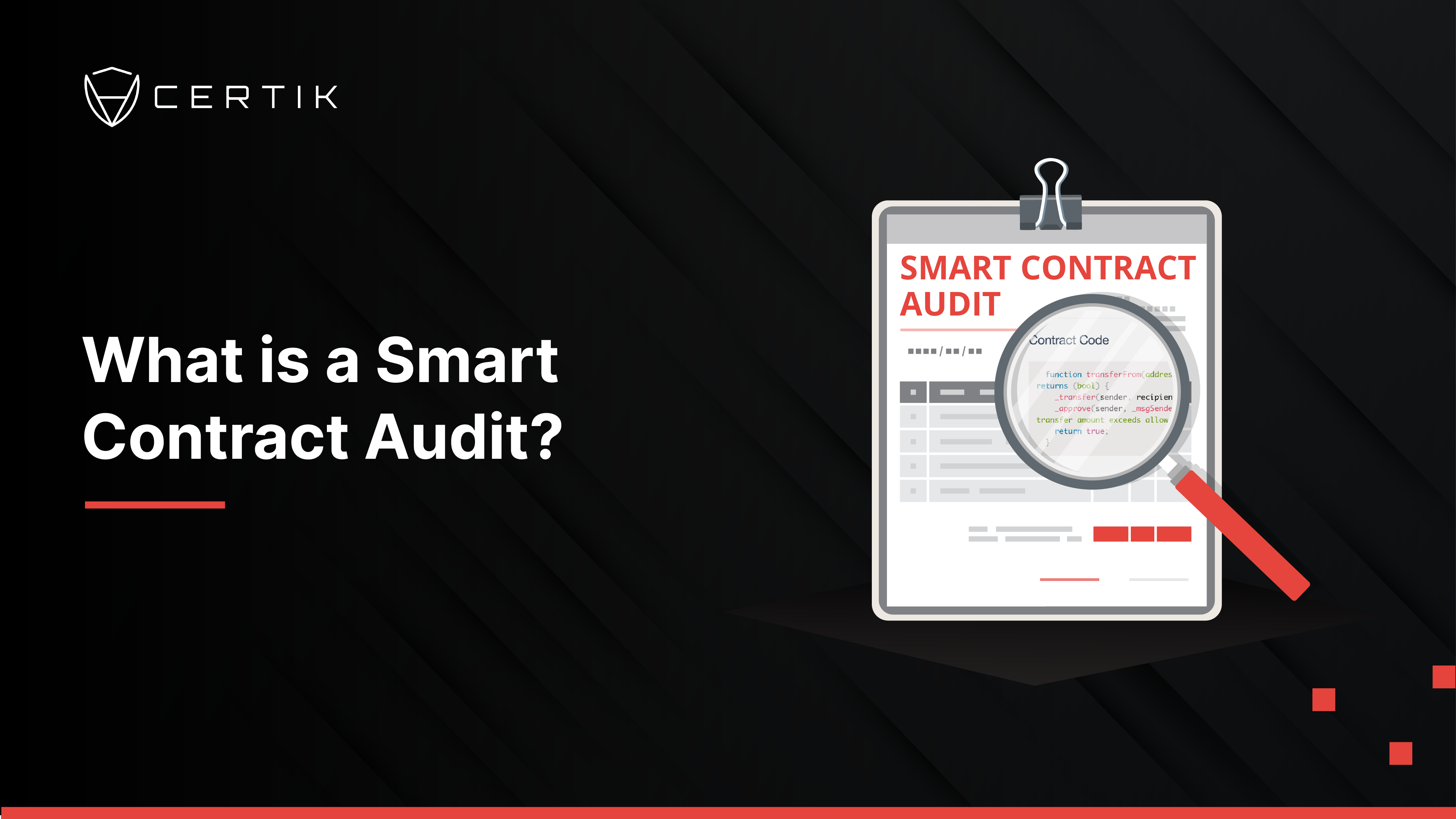 blockchain smart contract audit risk